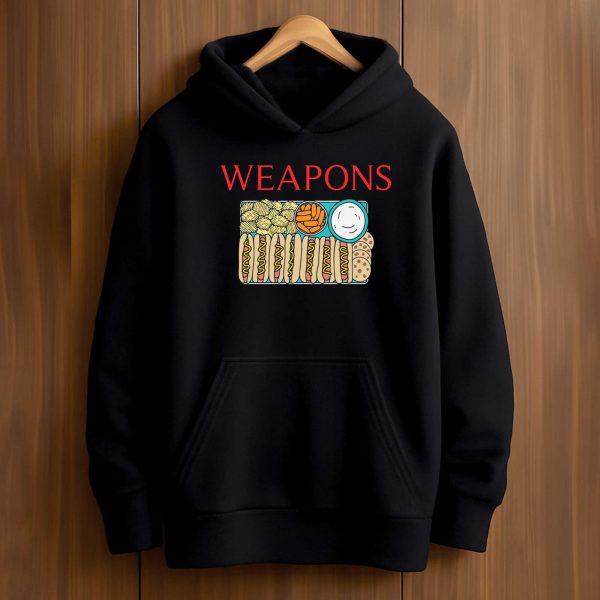 Weapons Hotdogs and Cookies Weapons Movie T Shirt