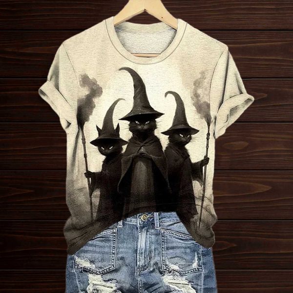 Witchy Black Cats Halloween Shirt 1