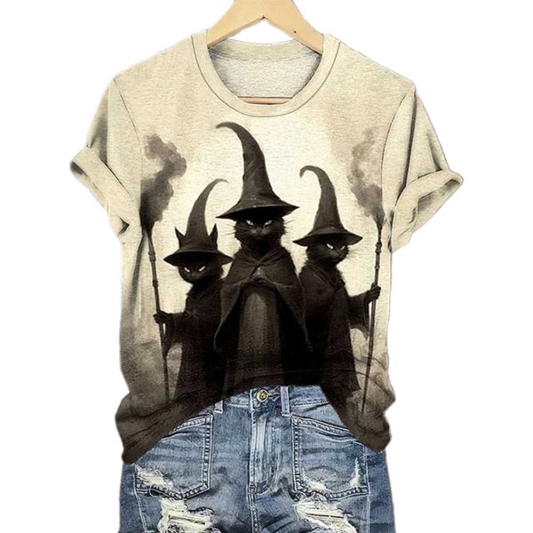 Witchy Black Cats Halloween Shirt 3
