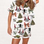 You Serious Clark Christmas Silky Satin Pajama Set