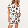 You Serious Clark Christmas Silky Satin Pajama Set