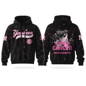 Yankees Breast Cancer Awareness Month Hoodie 2025 1