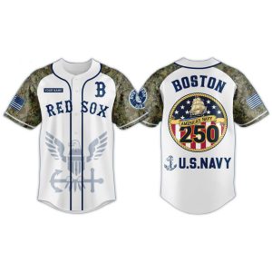 US Navy 250th Birthday Boston Red Sox Jersey 2025 1