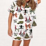 You Serious Clark Christmas Silky Satin Pajama Set