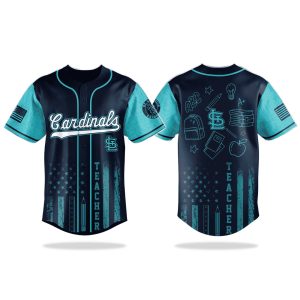 St Louis Cardinals Teacher Appreciation Ocean Teal Jersey 2025 1