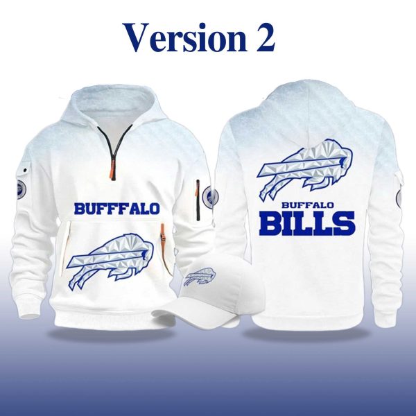 Buffalo Bills Rivalries Cold Front Quarter Zip Hoodie 2025