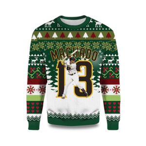 2025Highland Mint Manny Machado San Diego Padres Ugly Sweater