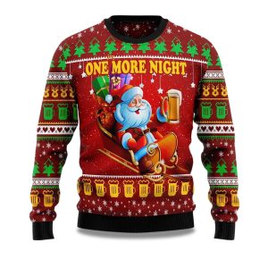 2025 One More Night Ugly Christmas Sweater 1