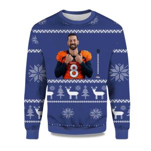 2025 Brandon McManus Player Of The Week Denver Broncos Ugly Sweater 1