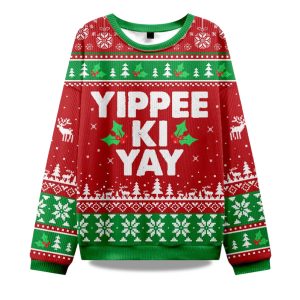 2025 Yippee Ki Yay Ugly Christmas Sweater 1
