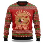 2025 A Very Merry Quarantine Christmas Ugly Christmas Sweater