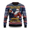2025 Ain't No Law When Drinking Beer Christmas Ugly Sweater 1