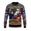 2025 Aint No Laws When Youre Drinking with Claus Ugly Christmas Sweater 1