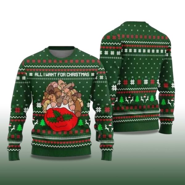 2025 All I Want For Christmas Is Dickmas Naughty Ugly Christmas Sweater 2