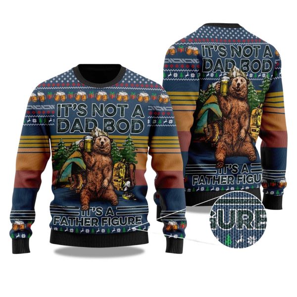 2025 Bear Drink Beer Camping Christmas Ugly Sweater 1