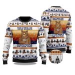 2025 Bear Drink Bourbon Whiskey Christmas Ugly Sweater