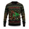 2025 Bigfoot Squatching Through The Snow Ugly Christmas Sweater 1