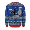 2025 Bigfoot Surfing Christmas Ugly Sweater 1