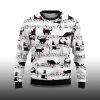 2025 Black Cat Christmas Music Ugly Christmas Sweater 2