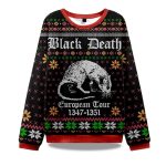 2025 Black Death Ugly Christmas Sweater