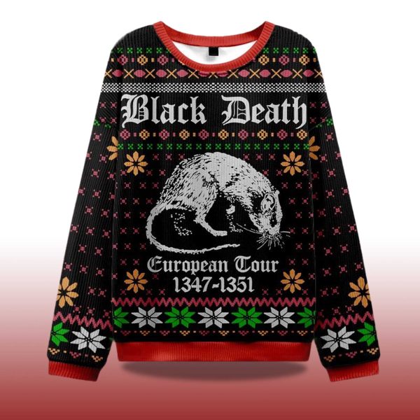 2025 Black Death Ugly Christmas Sweater 2