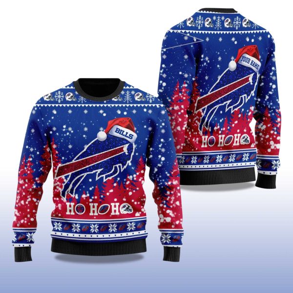 2025 Buffalo Bills Santa Christmas Ugly Sweater 2