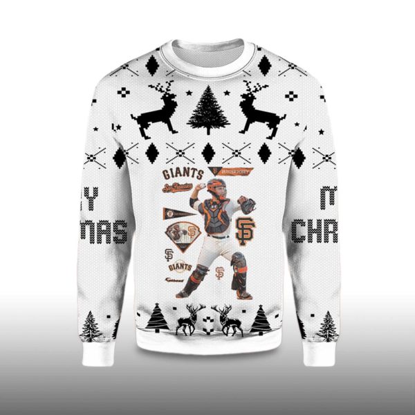 2025 Buster Posey San Francisco Giants Ugly Christmas Sweater
