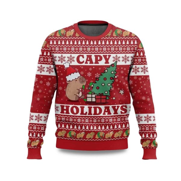 2025 Capy Holidays Ugly Christmas Sweater 1