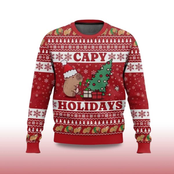2025 Capy Holidays Ugly Christmas Sweater 2