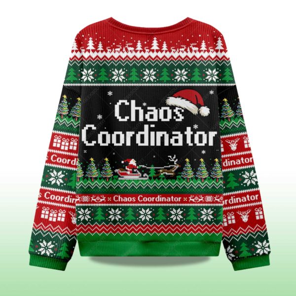 2025 Chaos Coordinator Christmas Ugly Sweater 2