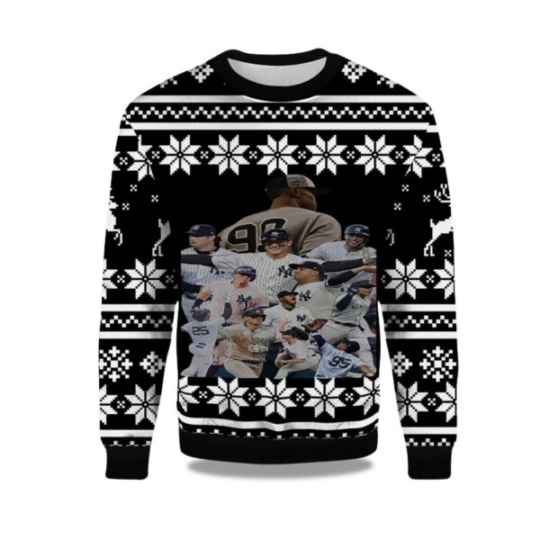2025 Chase For 28 New York Yankees Ugly Christmas Sweater 1
