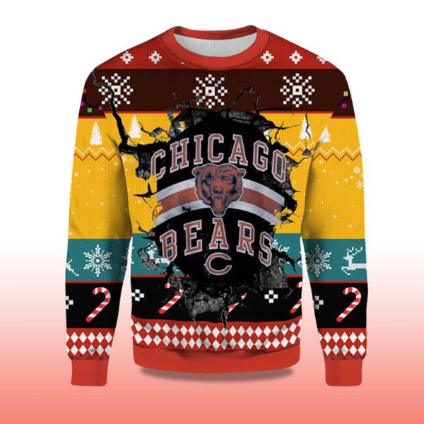 2025 Chicago Bears C Ugly Christmas Sweater