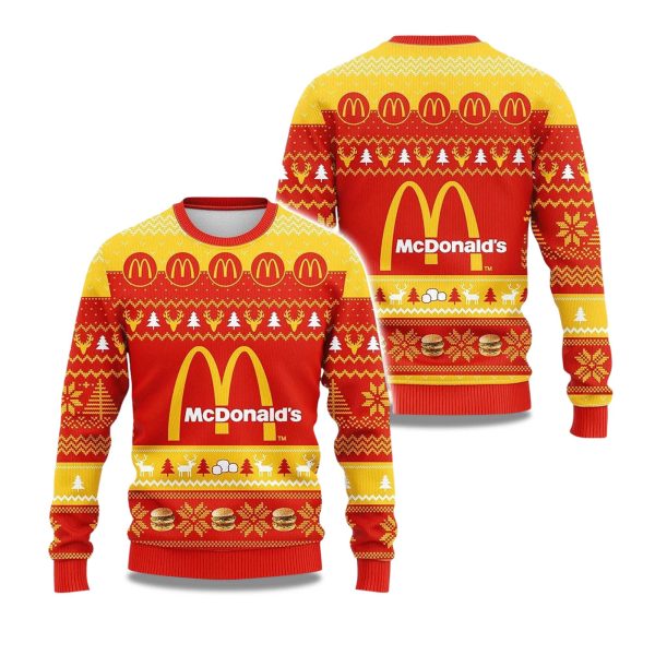 2025 Christmas McDonalds Ugly Sweater 1