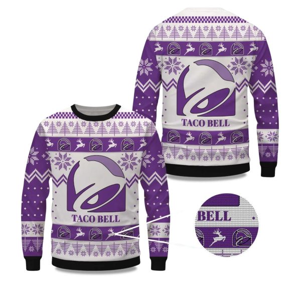2025 Christmas Taco Bell Ugly Sweater 1