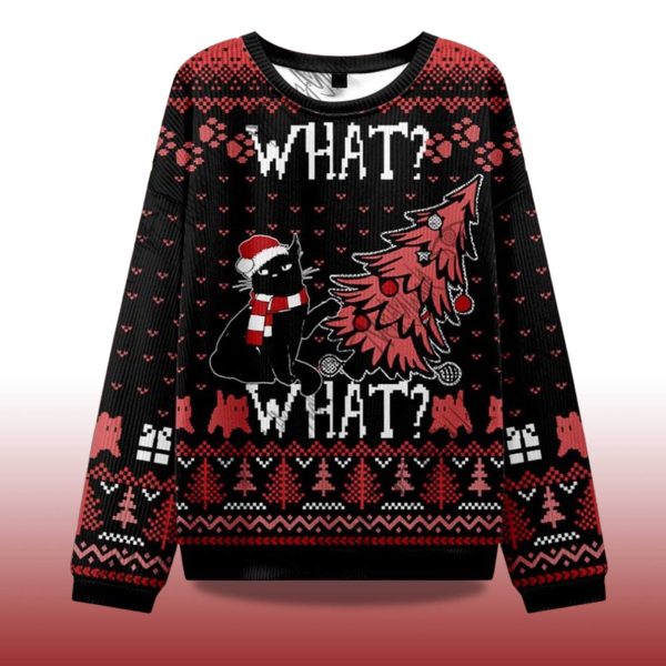 2025 Christmas What What Ugly Christmas Sweater 2
