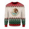 2025 Coat Of Arms Of Mexico Christmas Ugly Sweater 1
