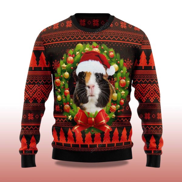 2025 Cute Guinea Pig Christmas Ugly Sweater 2