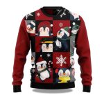 2025 Cute Penguin Christmas Ugly Sweater