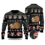 2025 Cute Sloth Santa Christmas Ugly Sweater