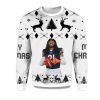 2025 D'onta Foreman Chicago Bears Ugly Christmas Sweater 1