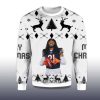 2025 D'onta Foreman Chicago Bears Ugly Christmas Sweater 2