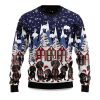 2025 Dachshund Family Dog Ugly Christmas Sweater 1