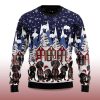 2025 Dachshund Family Dog Ugly Christmas Sweater 2