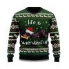 2025 Dachshund Life Is Wienderful Ugly Christmas Sweater 1