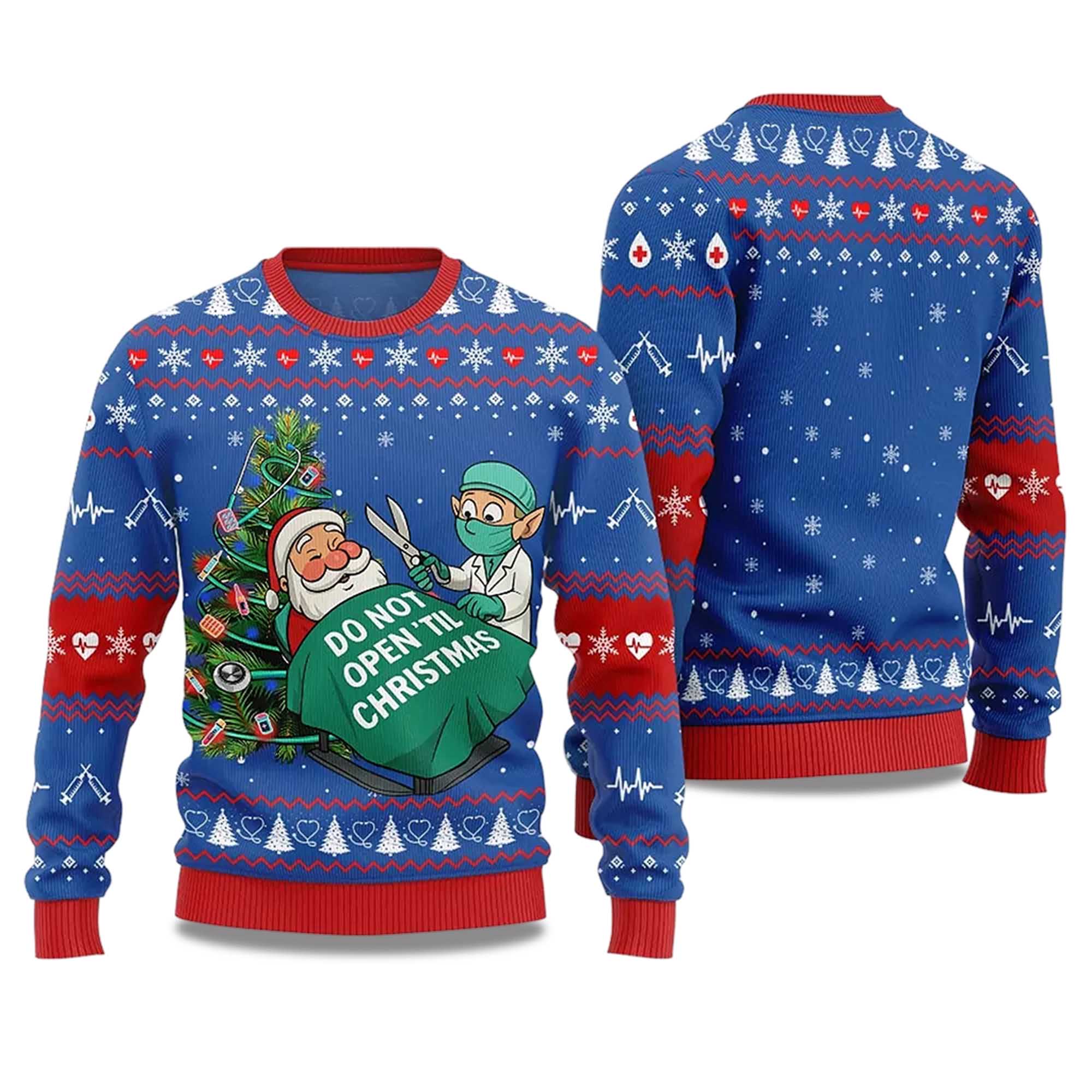 2025 Do Not Open'til Christmas Nurse Ugly Christmas Sweater 2025 Do Not Open'til Christmas Nurse Ugly Christmas Sweater