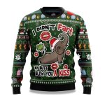 2025 Elephant I Didn’T Fart My Butt Blew You A Kiss Ugly Christmas Sweater