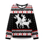 2025 Fck Elk Ugly Christmas Sweater