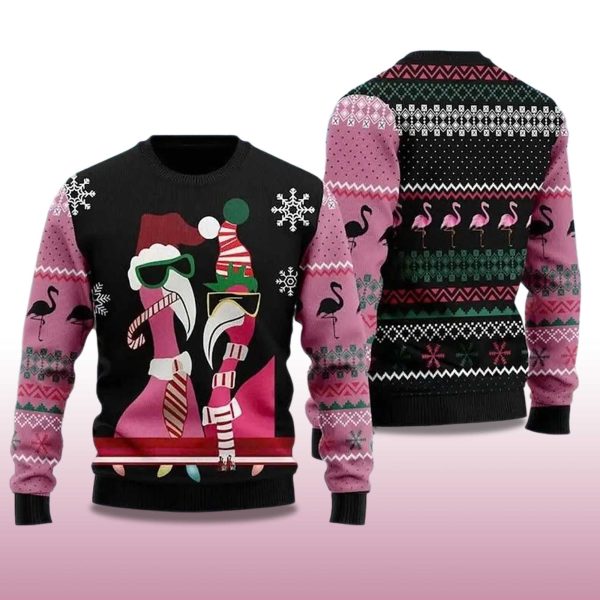 2025 Flamingo Ugly Christmas Sweater 2