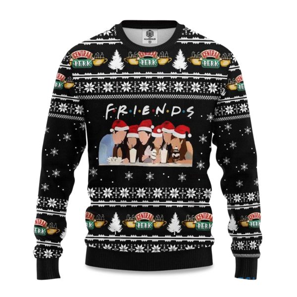 2025 Friends TV Show Ugly Christmas Sweater 1