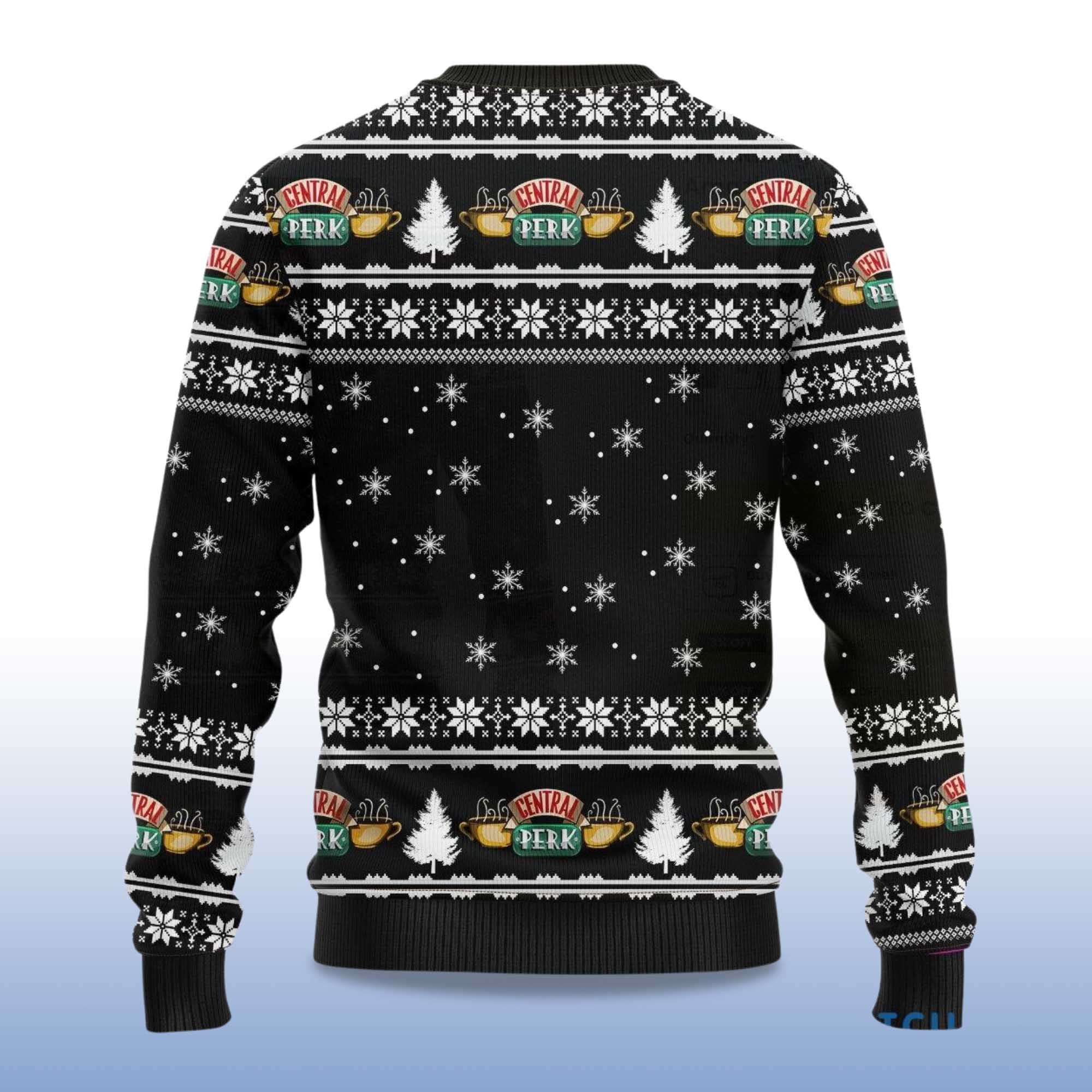 Friends Holiday Sweater - TV Show Christmas Pullover With Couch Design